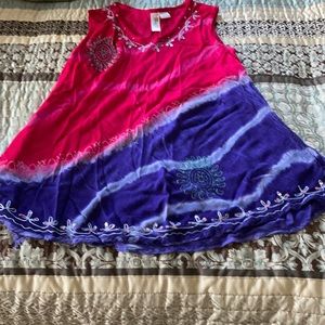 Brightly colored tank